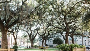 Townhome, 2 Bedrooms | Property grounds - Luxurious Townhome on Lincoln & York by Lucky Savannah (Savannah)