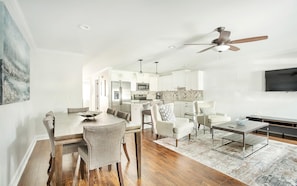 Townhome, 4 Bedrooms | Living room - 513 Liberty Main + Garden by Lucky Savannah (Savannah)