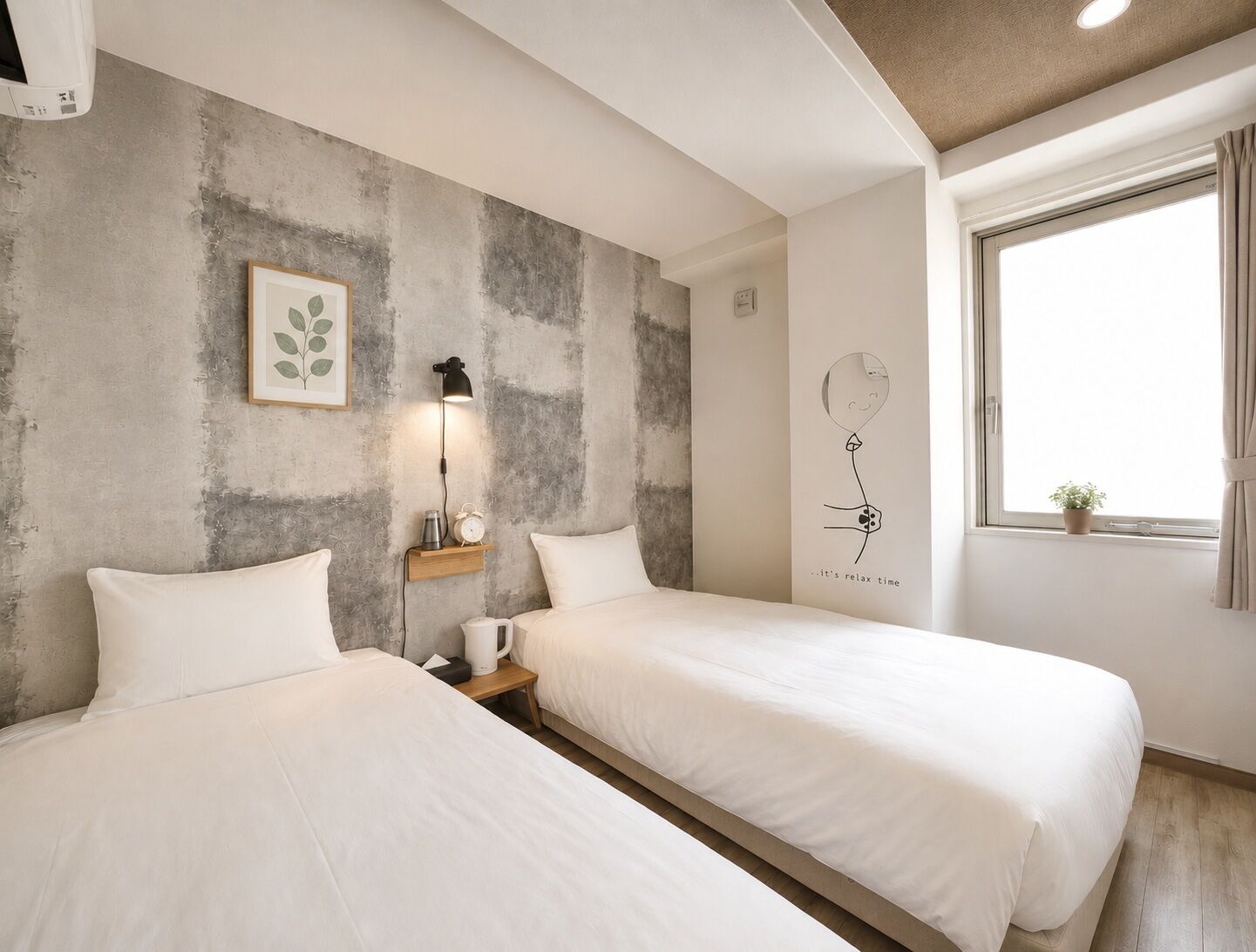 Blackout curtains, iron/ironing board, free WiFi, bed sheets