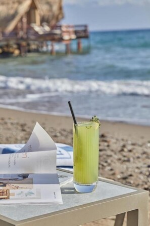 Plage privée, bar de plage