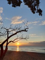 Private beach nearby, sun loungers, beach umbrellas, beach bar