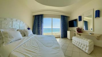 Basic Suite, 1 King Bed, Sea View | In-room safe, free WiFi, bed sheets