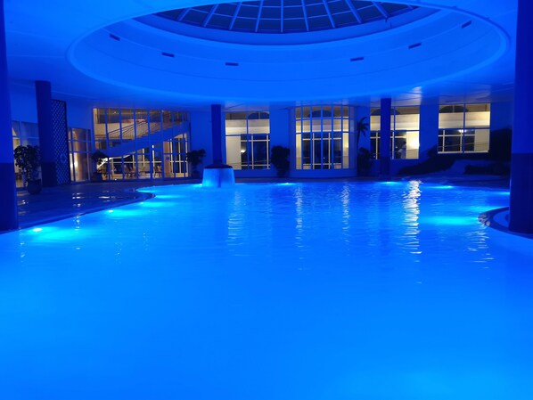 Indoor pool, seasonal outdoor pool