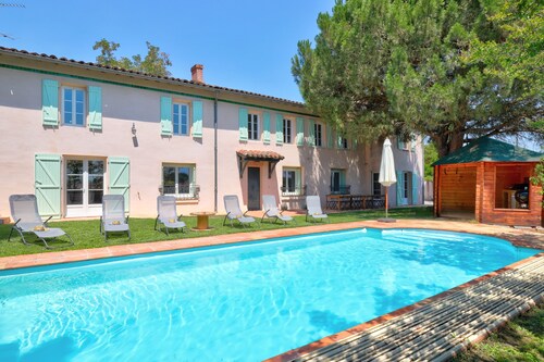 Large house 300m2 - 15 people - private pool - Tarn Albi/Toulouse