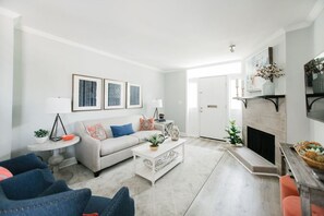 Condo, 2 Bedrooms | Living room - Lynwood Collection on Forsyth 14A by Lucky Savannah (Savannah)
