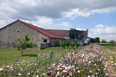 Renovated country house with terrace and garden