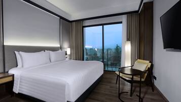 Premium bedding, minibar, in-room safe, desk