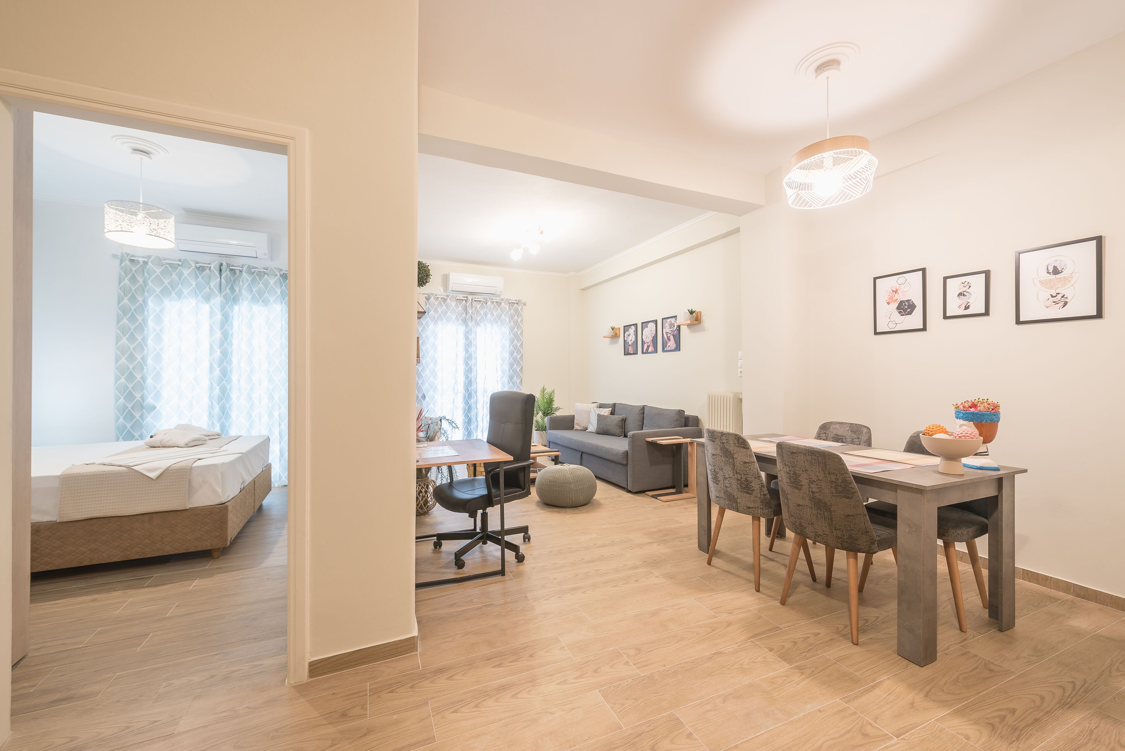 Comfort Apartment, 1 Bedroom, Non Smoking, Kitchen | Living area | 40-inch flat-screen TV with digital channels, TV