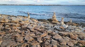 Vlak bij het strand