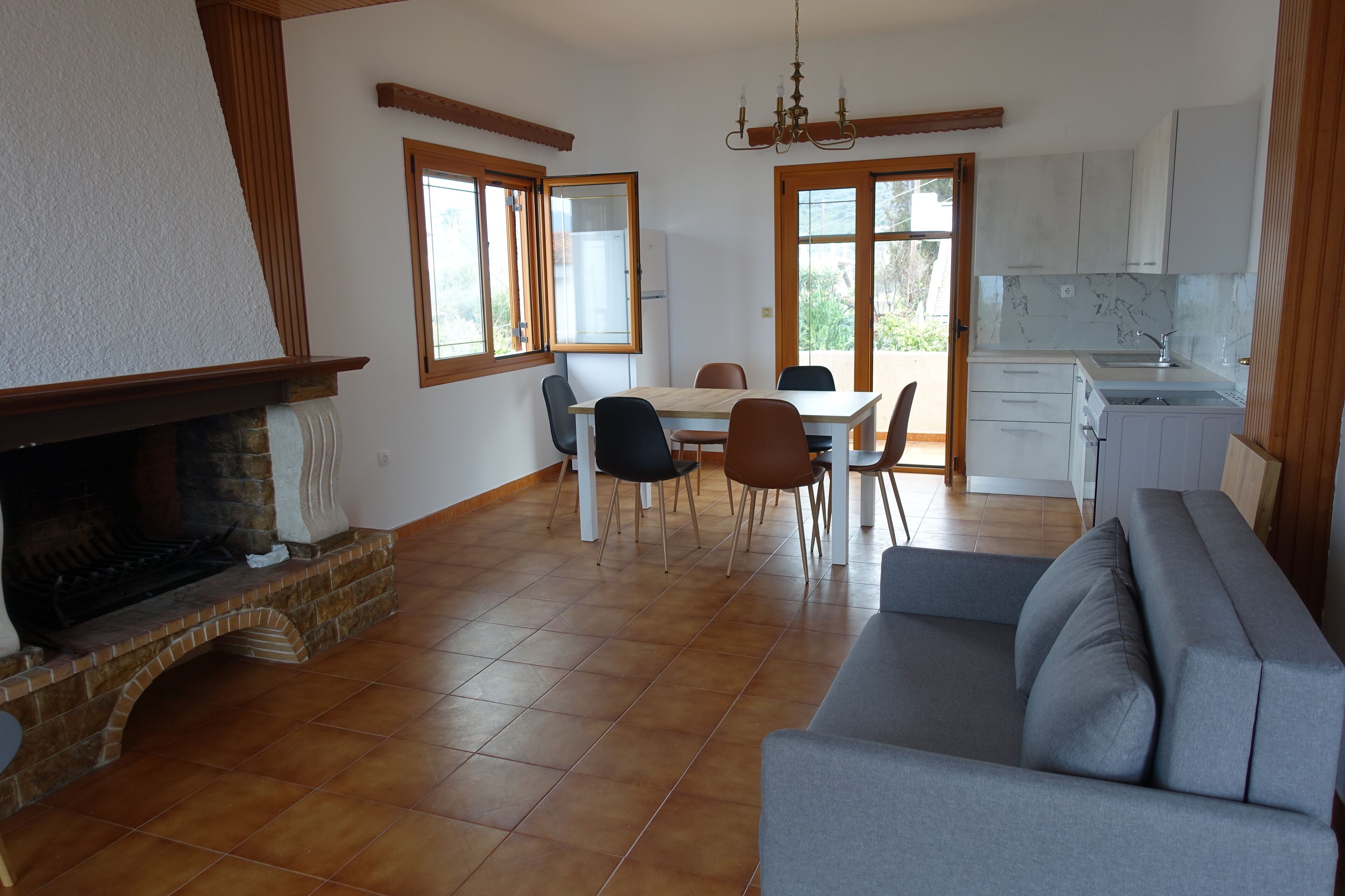 Holiday home by the sea with a large garden, Peloponnese near Epidaurus, Methana