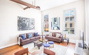 Condo, 2 Bedrooms | Living room - Broughton Central by Lucky Savannah (Savannah)