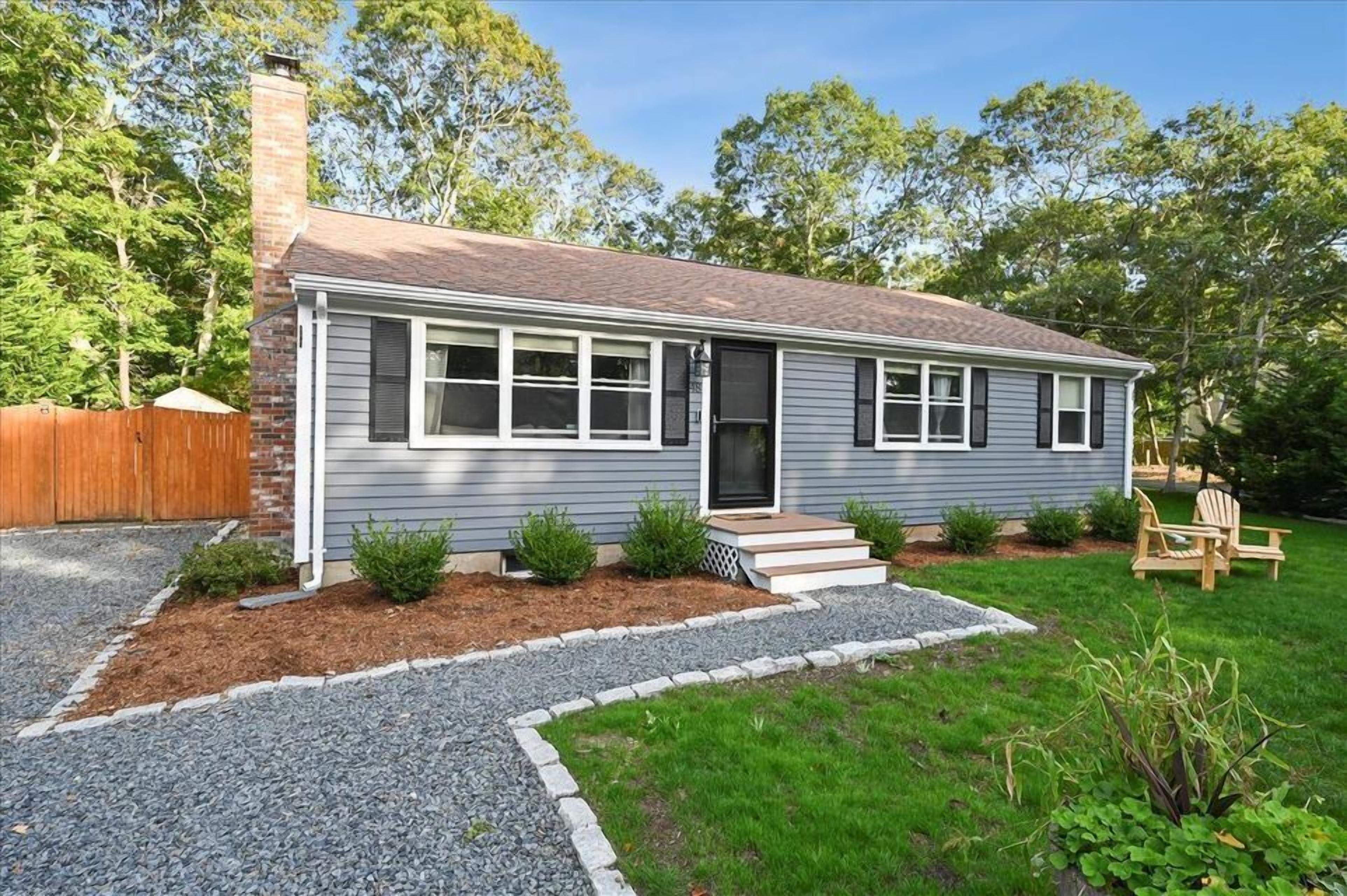 Brand New Listing! 3 bedroom 2 bath West Hyannisport Ranch with central AC, fenced in backyard and dog friendly.