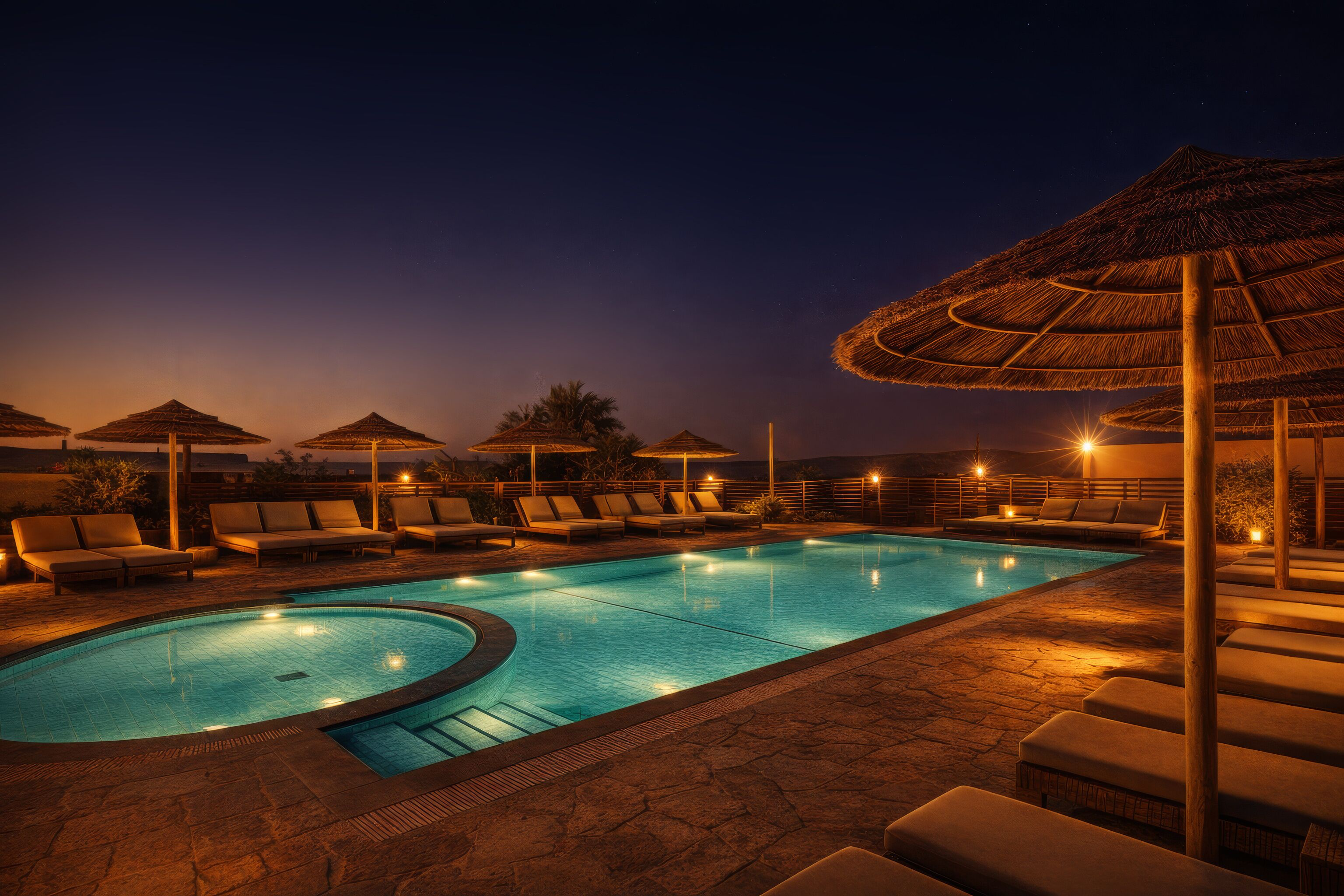 Seasonal outdoor pool