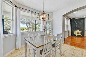 Dining - `Oak Hollow`- 40 Acre Country Escape w/ Pool, Sauna, Pet-Friendly! (Liberty Hill)