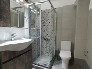 Secadora de cabello, toallas, jabón, shampoo 