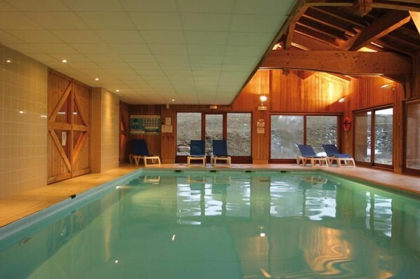 Indoor pool, a heated pool