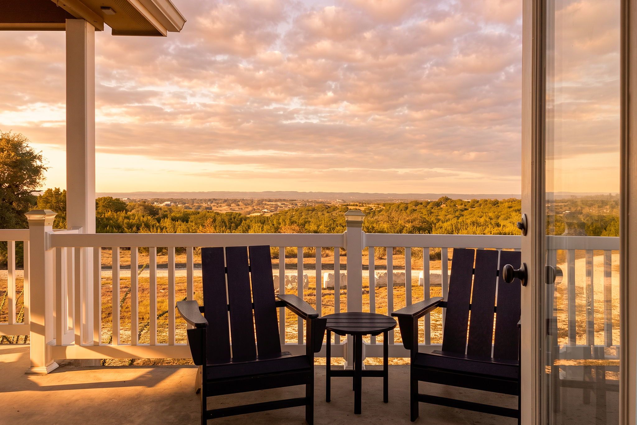 View of the deck from the bedrooms