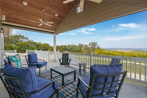 Terrace/patio - Stanton Valley | Family Friendly Retreat with Pool (Johnson City)