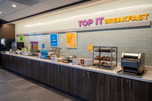 Free daily buffet breakfast