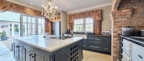 Fridge, dishwasher, electric kettle, toaster