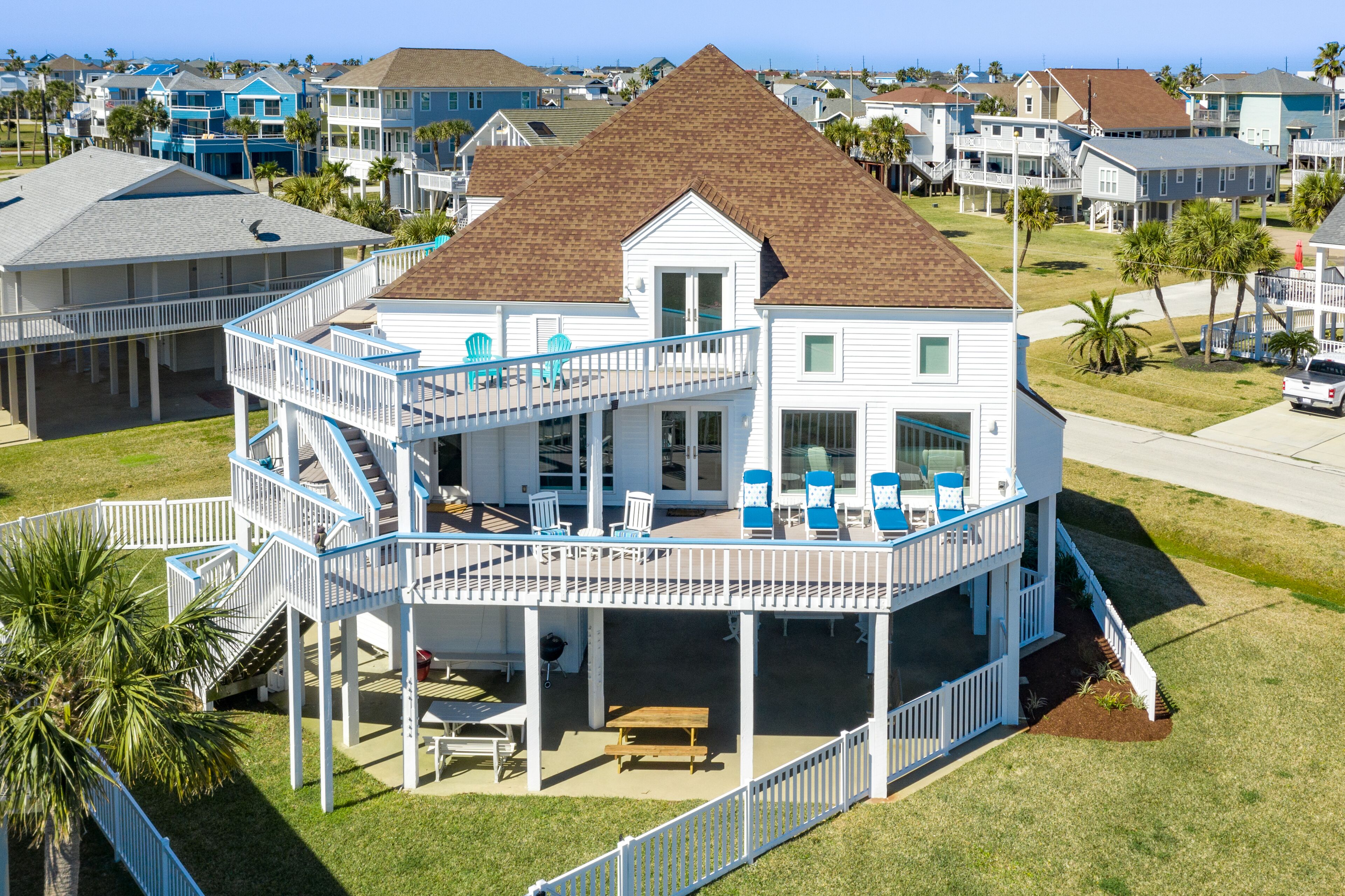Private Beachside Home w/ Gulf View, Deck Access All Bedrooms, Dog Friendly