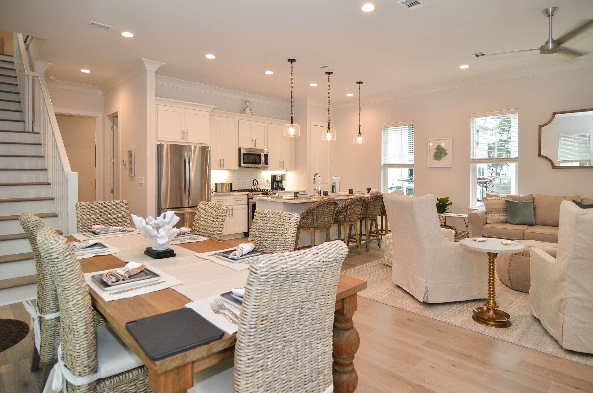 Top Notch Inlet Beach Home~Sleeps 14~4 Bikes~ Outdoor Seating Group W/Firepit