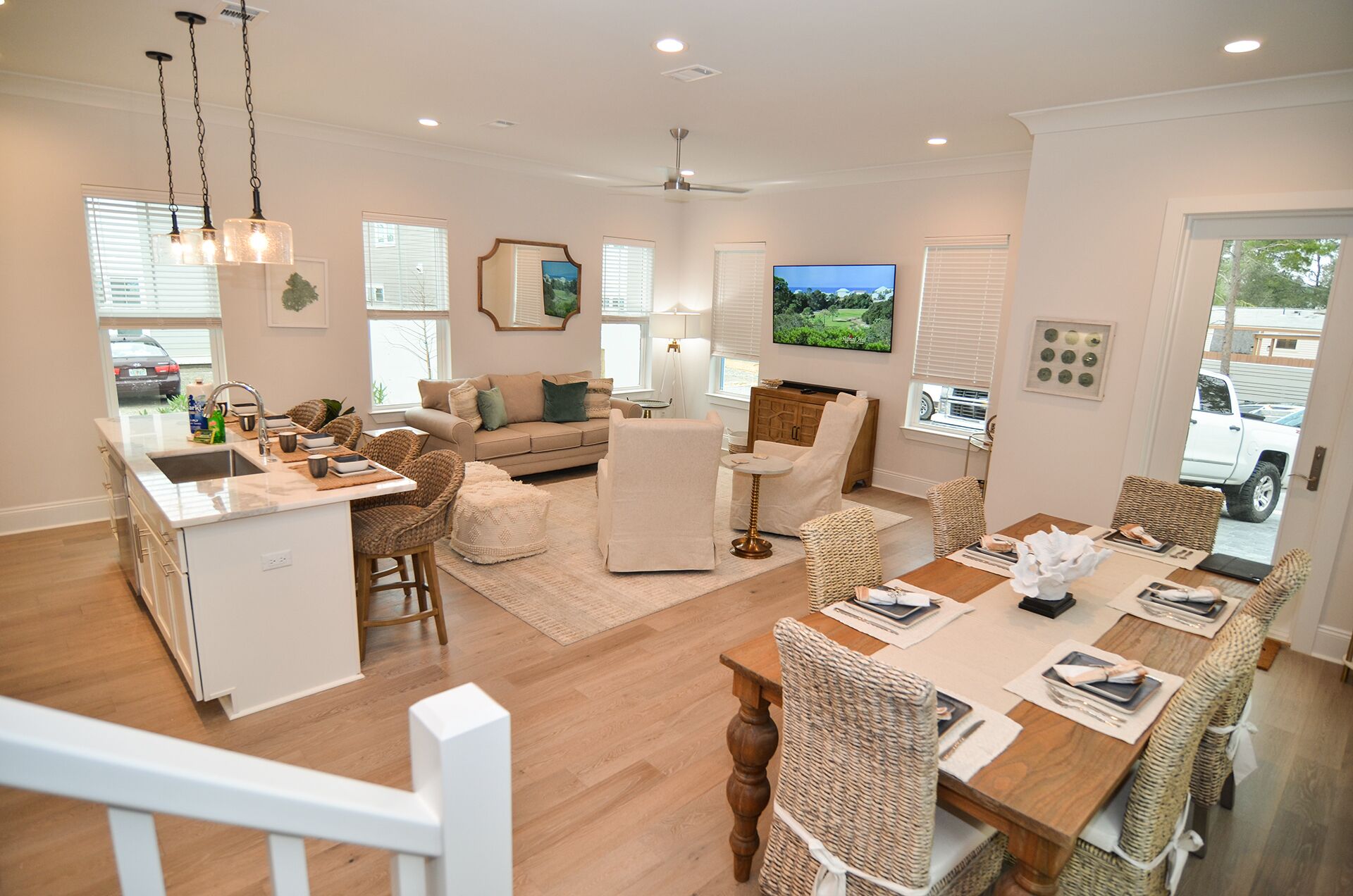 Top Notch Inlet Beach Home~Sleeps 14~4 Bikes~ Outdoor Seating Group W/Firepit