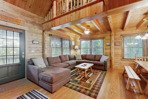 TV - Lakefront home with private dock, canoe & kayak, fast WiFi, and firepit - dog OK (Greenville)