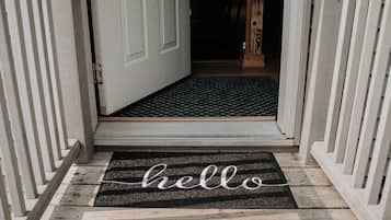Enter a warm and inviting space through this beautifully designed entryway.