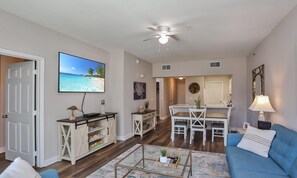 Condo, 2 Bedrooms | Living room - Shore Beats Work by Pristine Properties (Port St. Joe)