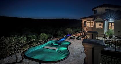 Austin Guitar Pool | 87.5 FT Guitar Pool