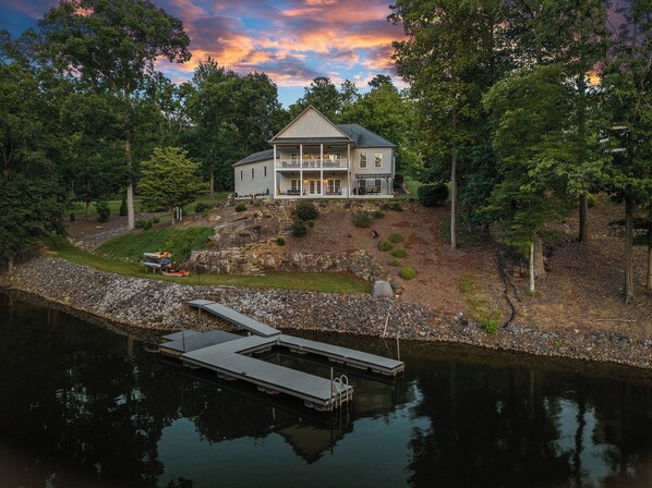 Exterior - Turtle Cove by SoCharm | Waterfront Home with Hot Tub (Mooresville)