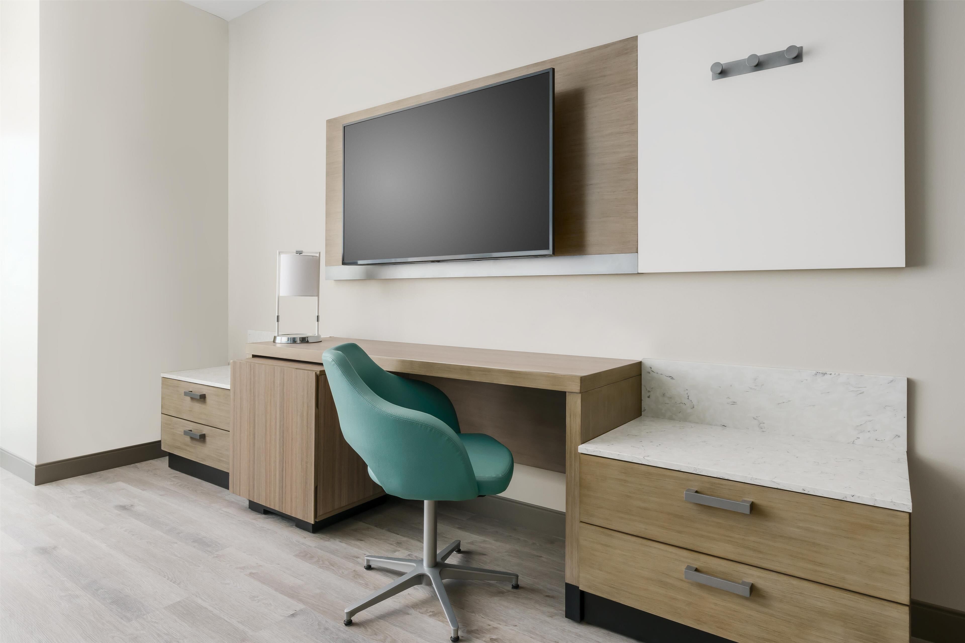 in-room safe, desk, laptop workspace, iron/ironing board