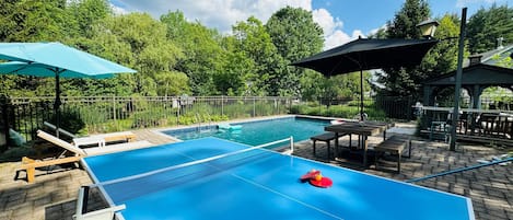 A heated pool