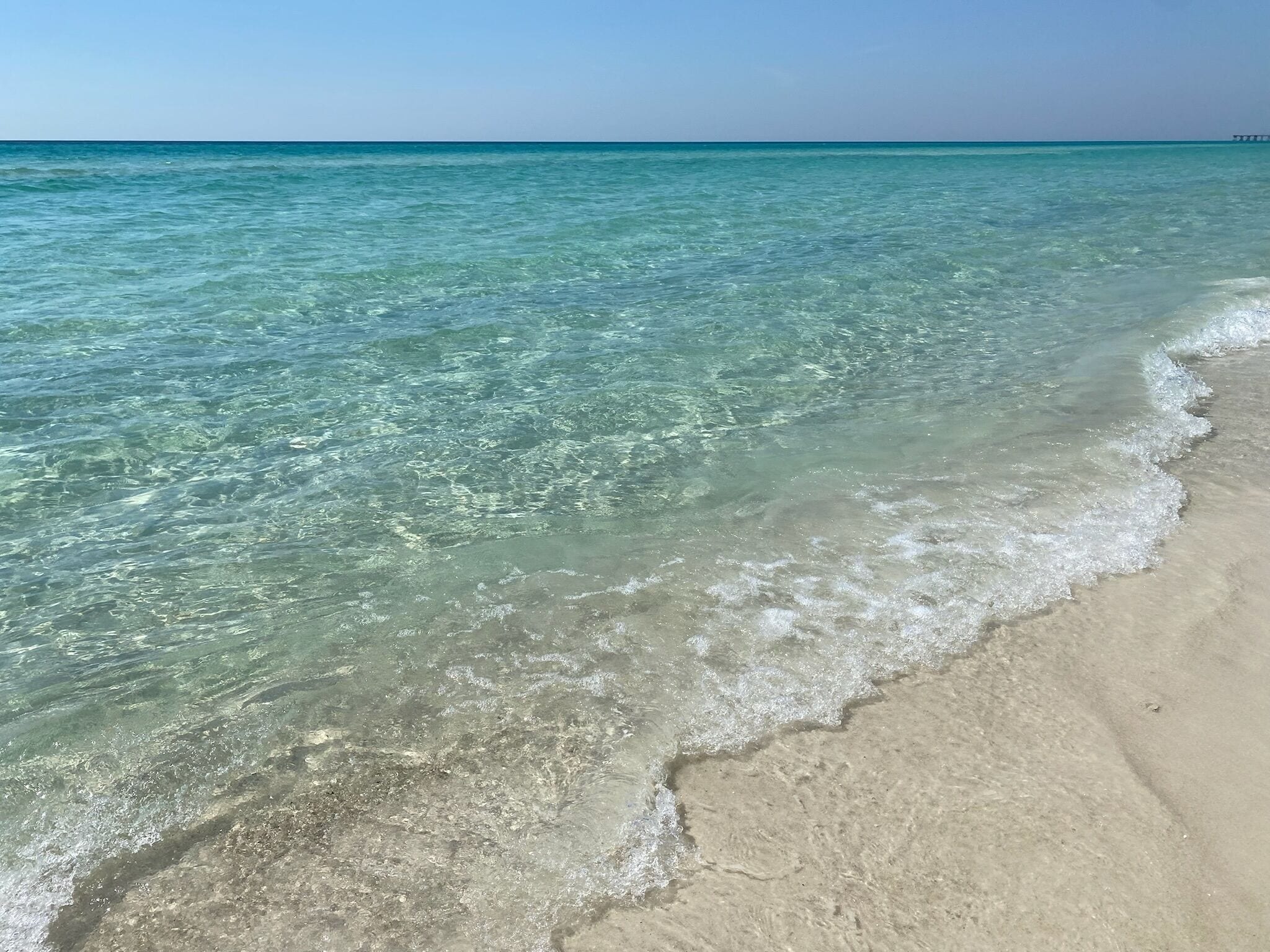 On the beach, sun loungers, beach towels
