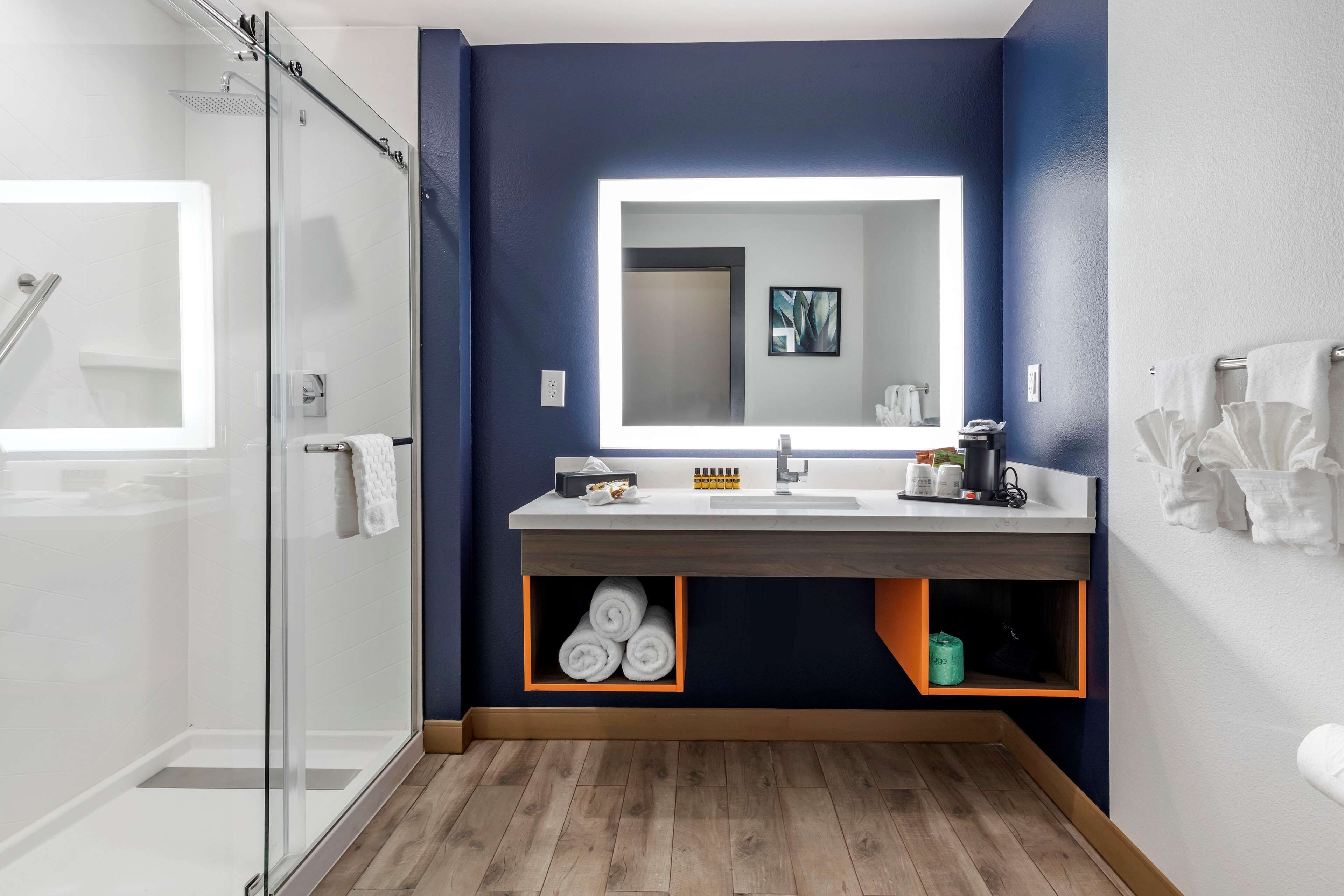 suite, 1 king bed, non smoking (with single sofabed) | bathroom | shower, free toiletries, towels, soap