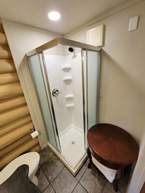 Combined shower/bathtub, hair dryer, bidet, towels