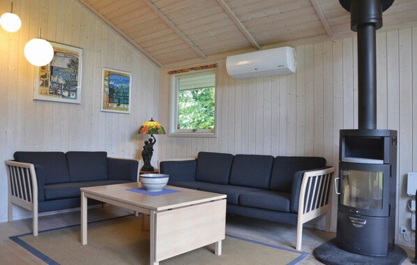 Maison | Salle de séjour | Télévision de 30 pouces avec chaßnes numériques, cheminée