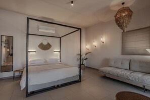 Sea View Suite Ground Floor | Roupas de cama premium, camas com colchões pillow-top