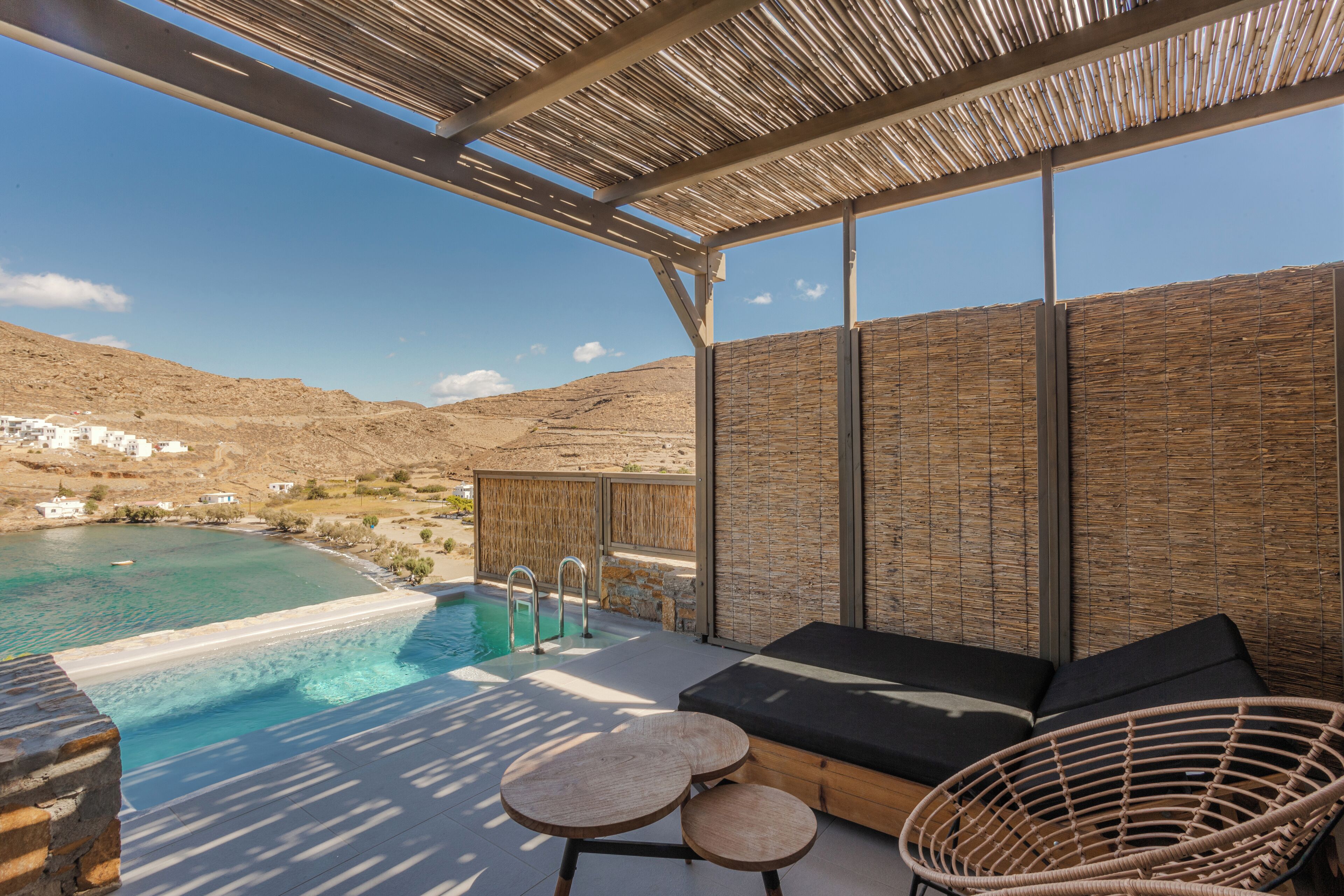 Junior Suite, Private Pool, Sea View | Terrasse/Patio