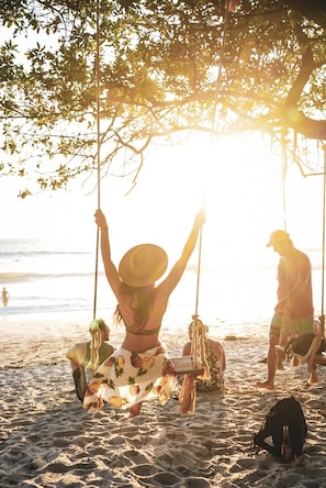 Beach nearby, beach towels