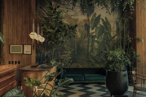 Sitteområde i lobbyen