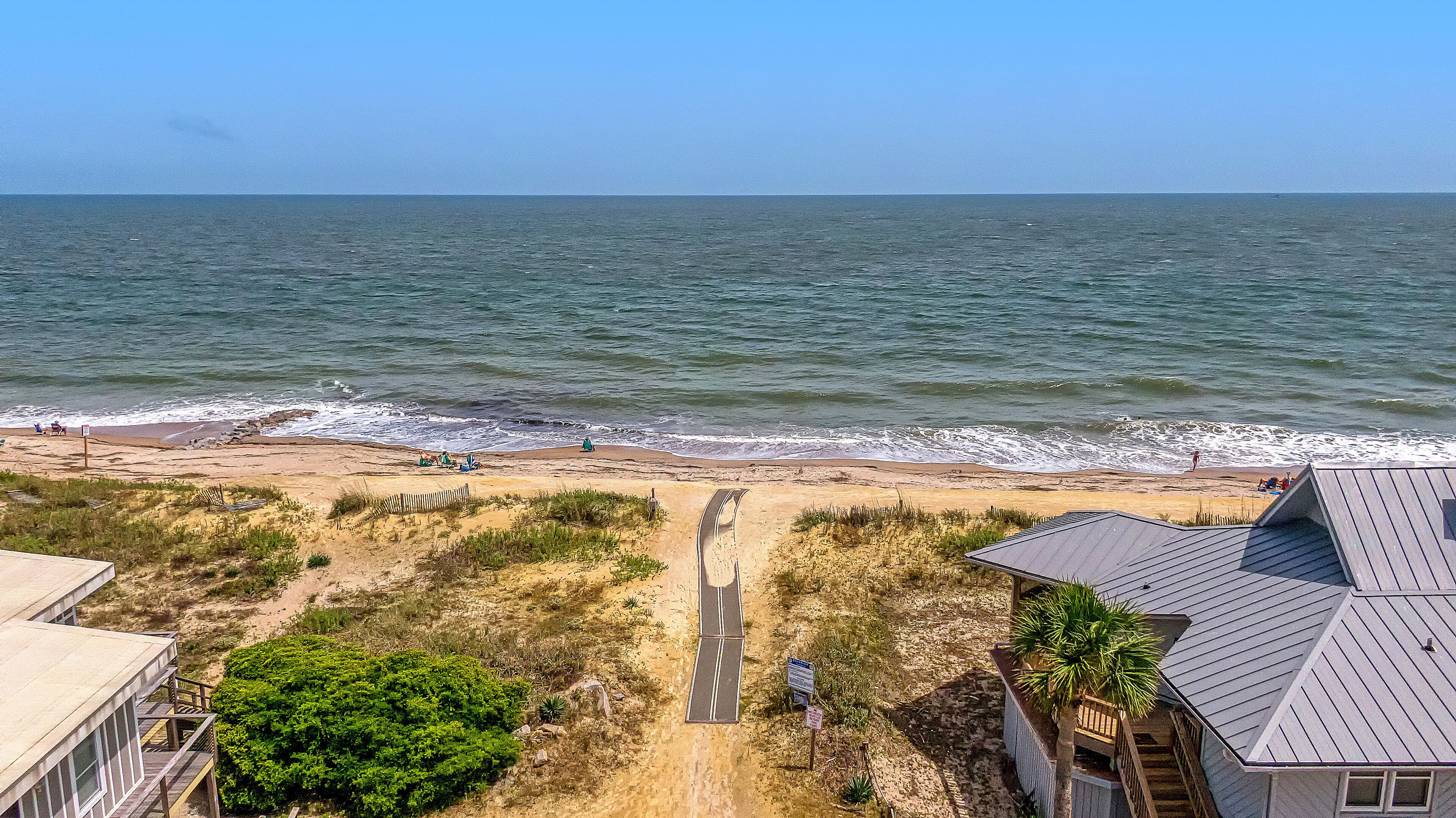 Beach nearby, sun loungers