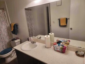 Combined shower/bathtub - Lovely spacious 2 bd 2br 10 mins from the LV Strip (Las Vegas)