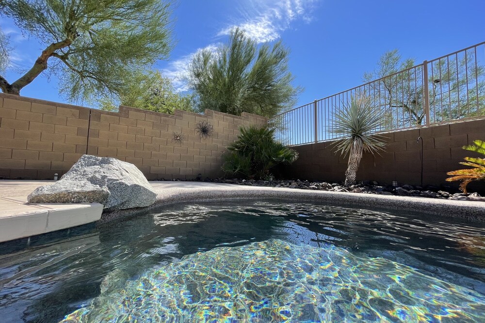 Casa Azul, a private family home in the Estrella Mountains - just SW of Phoenix.