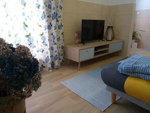 1 室のベッドルーム、アイロン / アイロン台、WiFi、ベッドシーツ