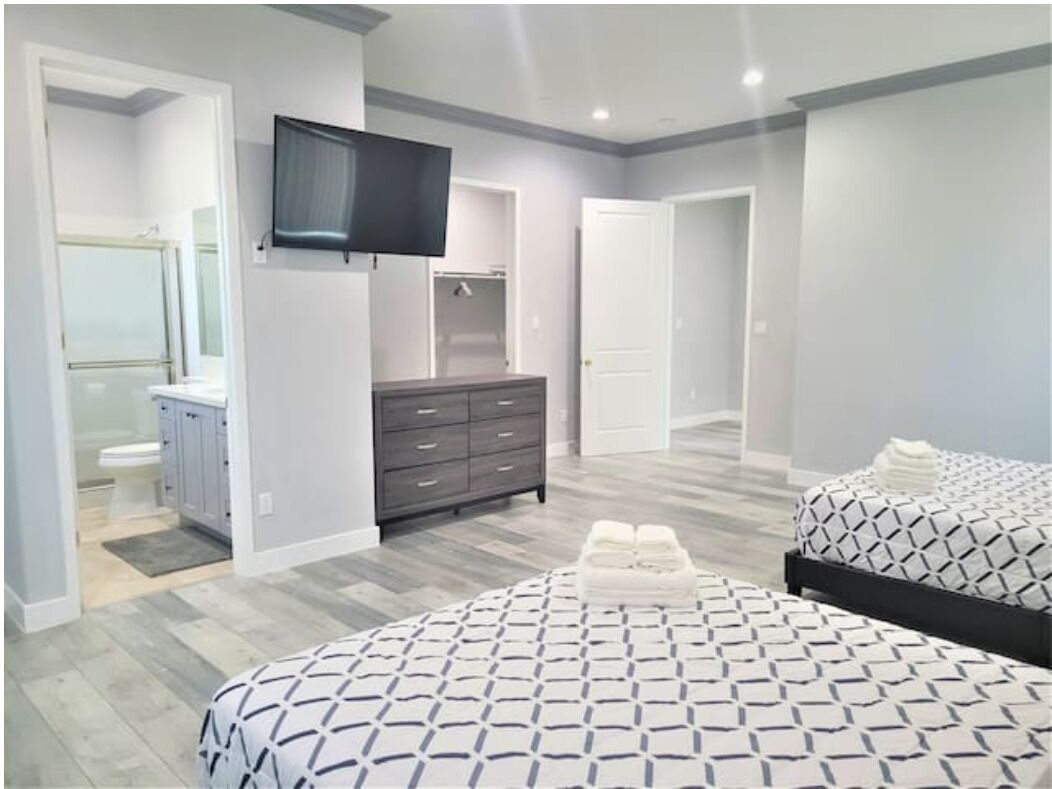 4 bedrooms, iron/ironing board, travel crib, WiFi