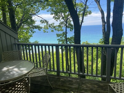 Stunning views! 2 king bdrms w private bathrooms. Walk to Lake Michigan beach!