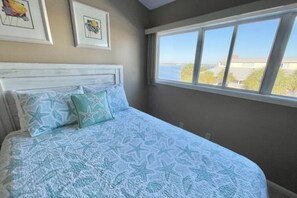 1 bedroom, desk, iron/ironing board, travel cot