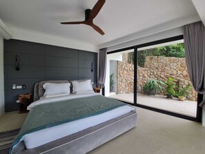 1 bedroom, desk - Garden Suite with seaview (Ko Samui District)